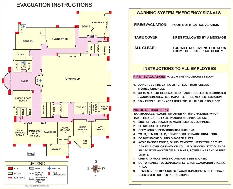 Free Fire Safety Evacuation Procedures Template