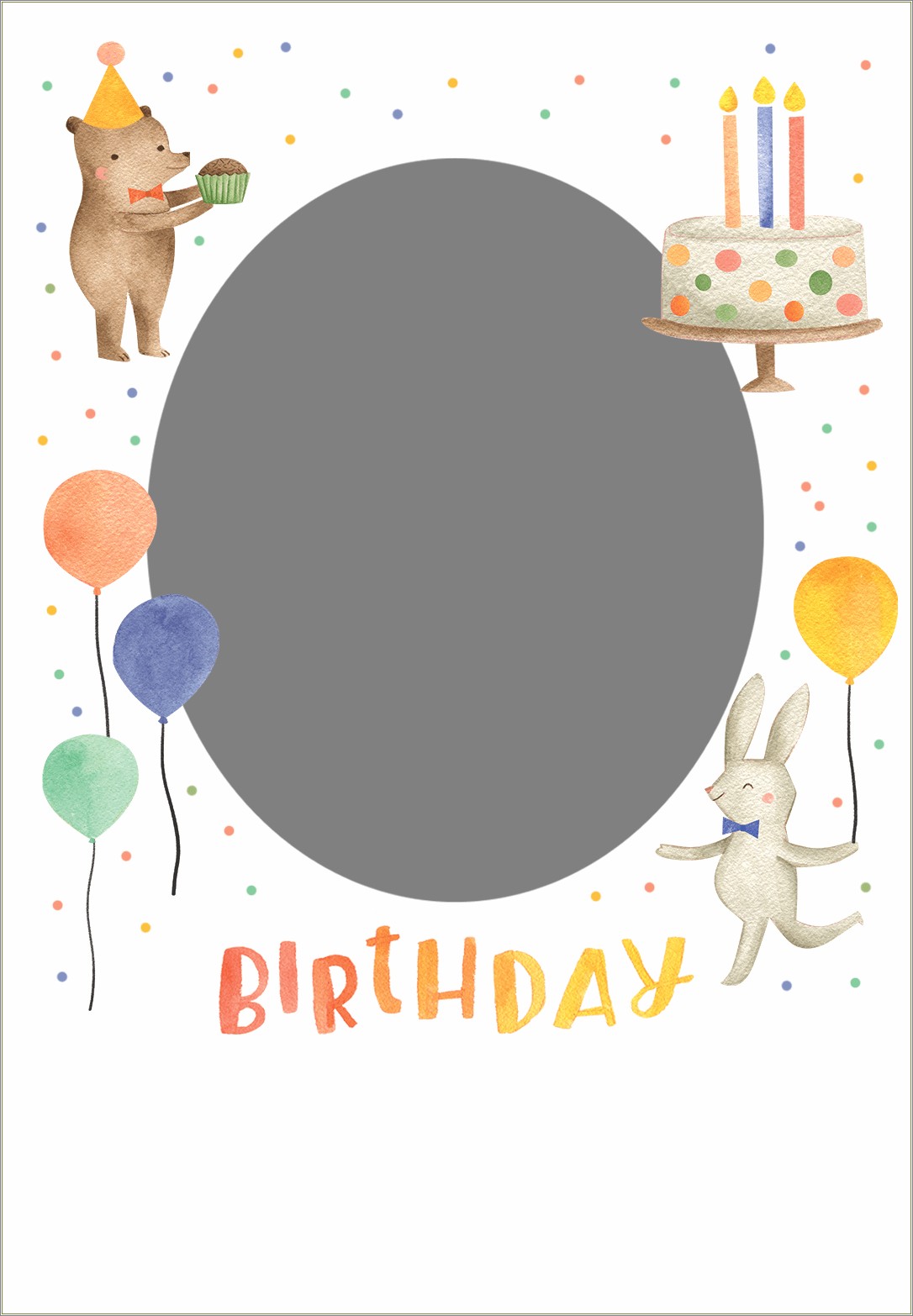 Free First Birthday Greetig Card Templates