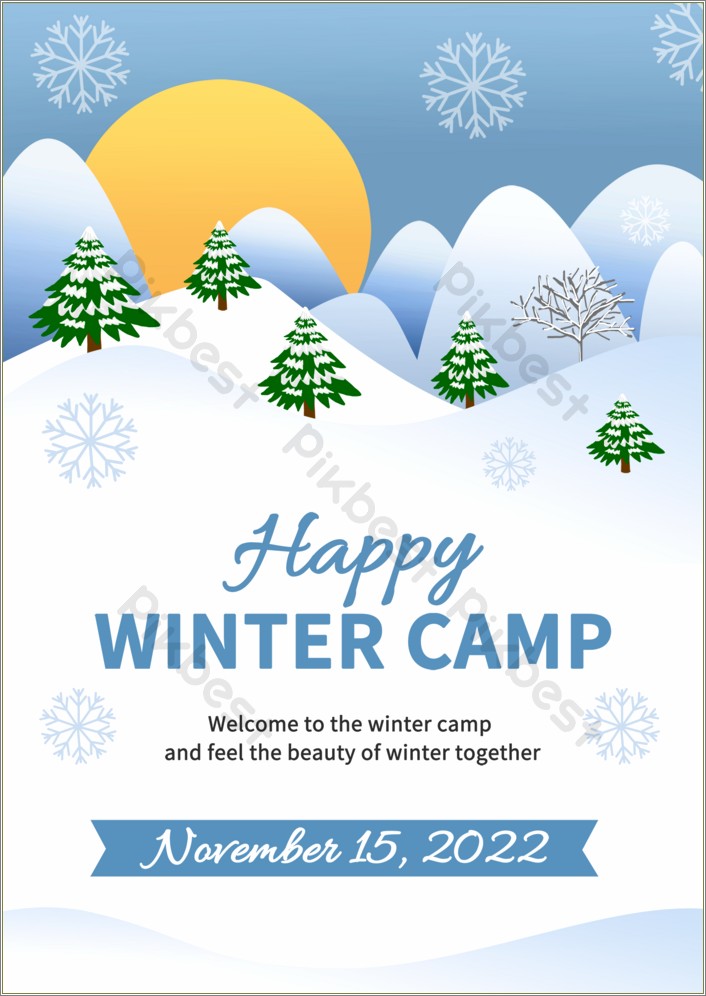 Free Flyer Templates Showing Winter Wonderland