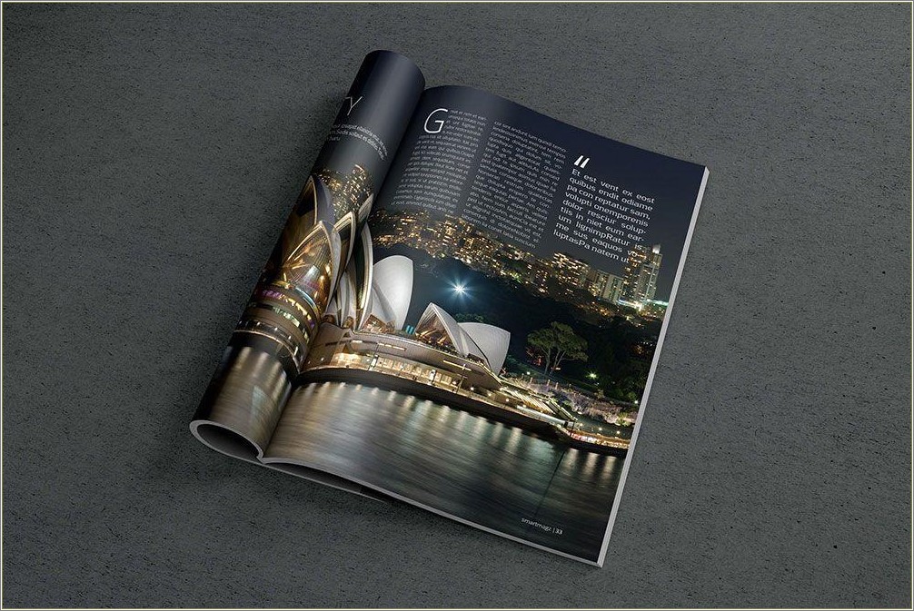 Free Full Page Magazine Ad Template