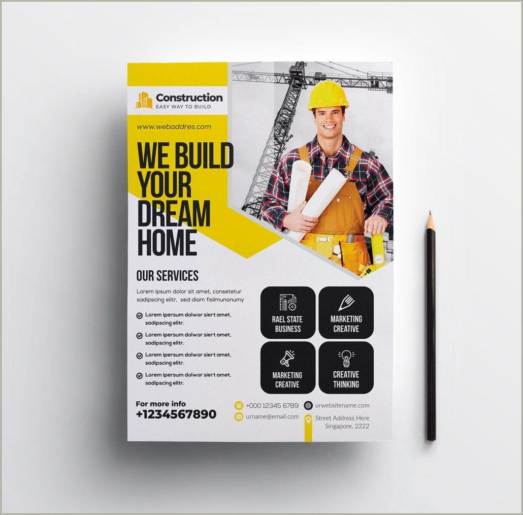 Free General B Contractor Flyer Template