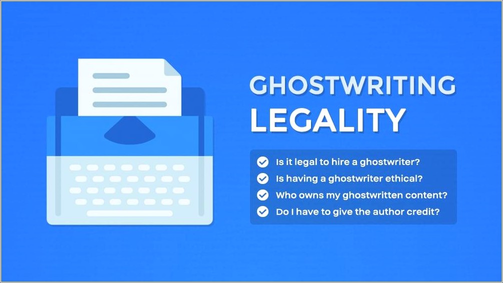 Free Ghost Writer Contract Template California