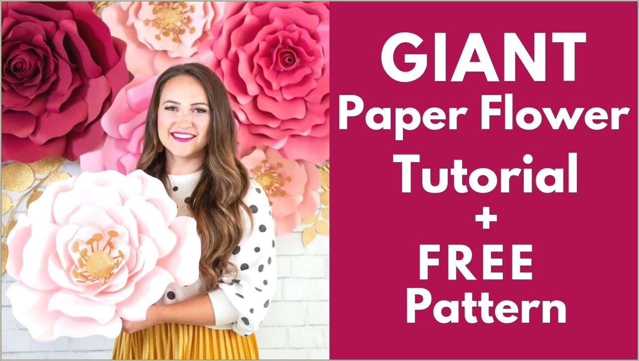 Free Giant Paper Rose Template Pdf