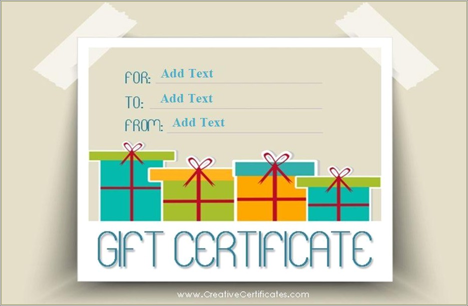 Free Gift Certificate Template Word 2010