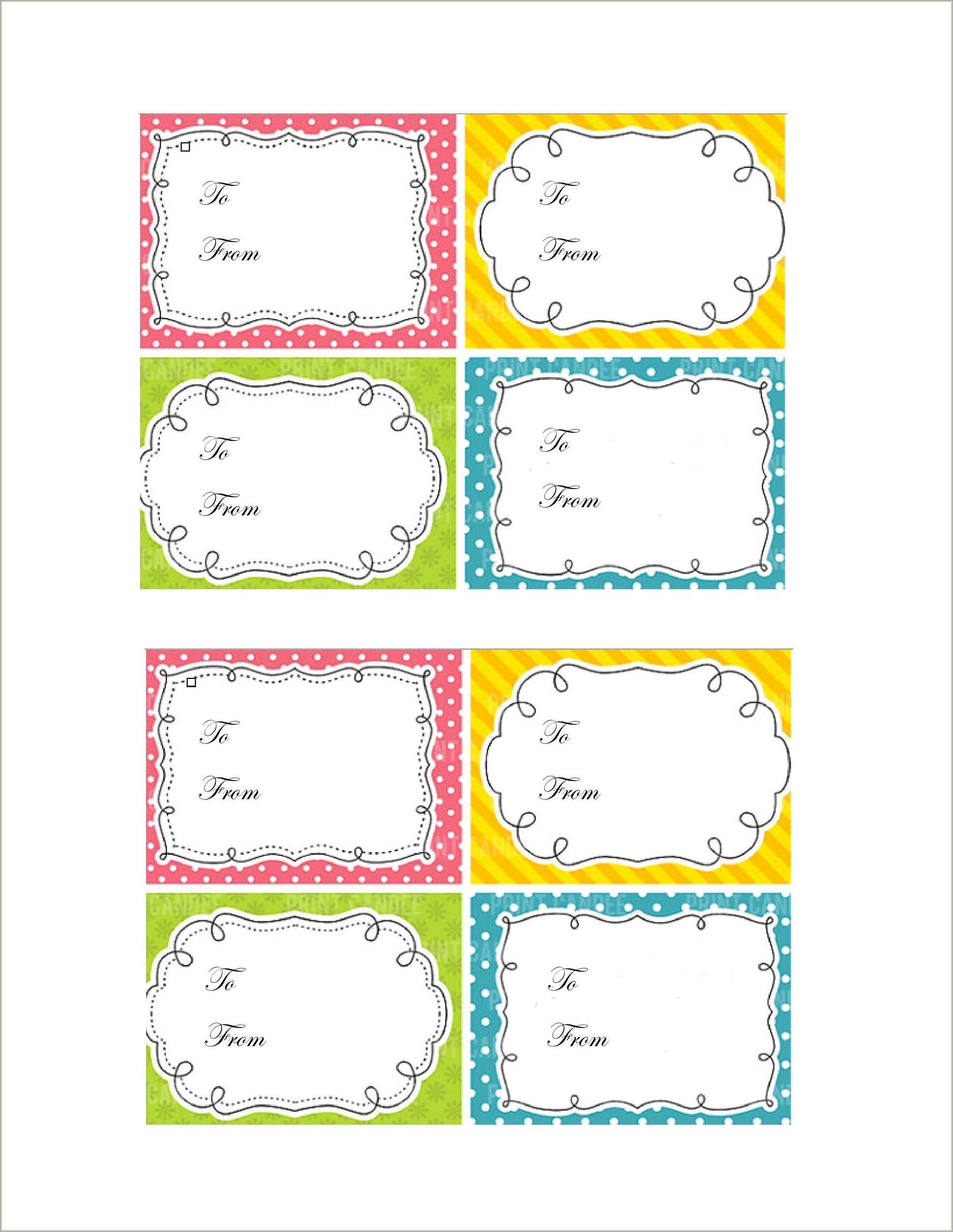 Free Gift Tag Maker And Templates