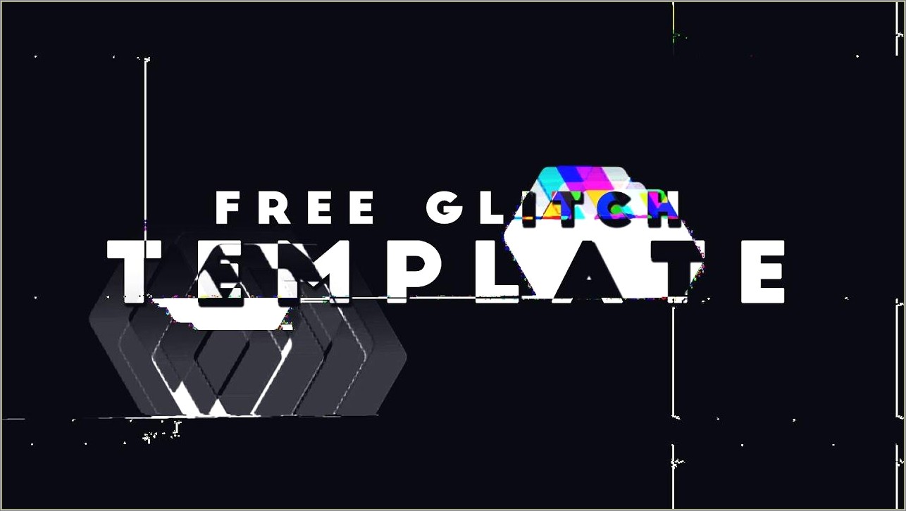 Free Glitch Titles Template After Effects