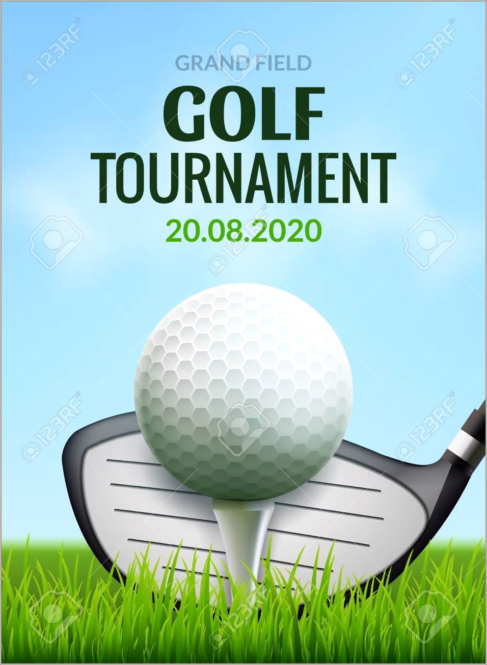 Free Golf Tournament Brochure Template Download