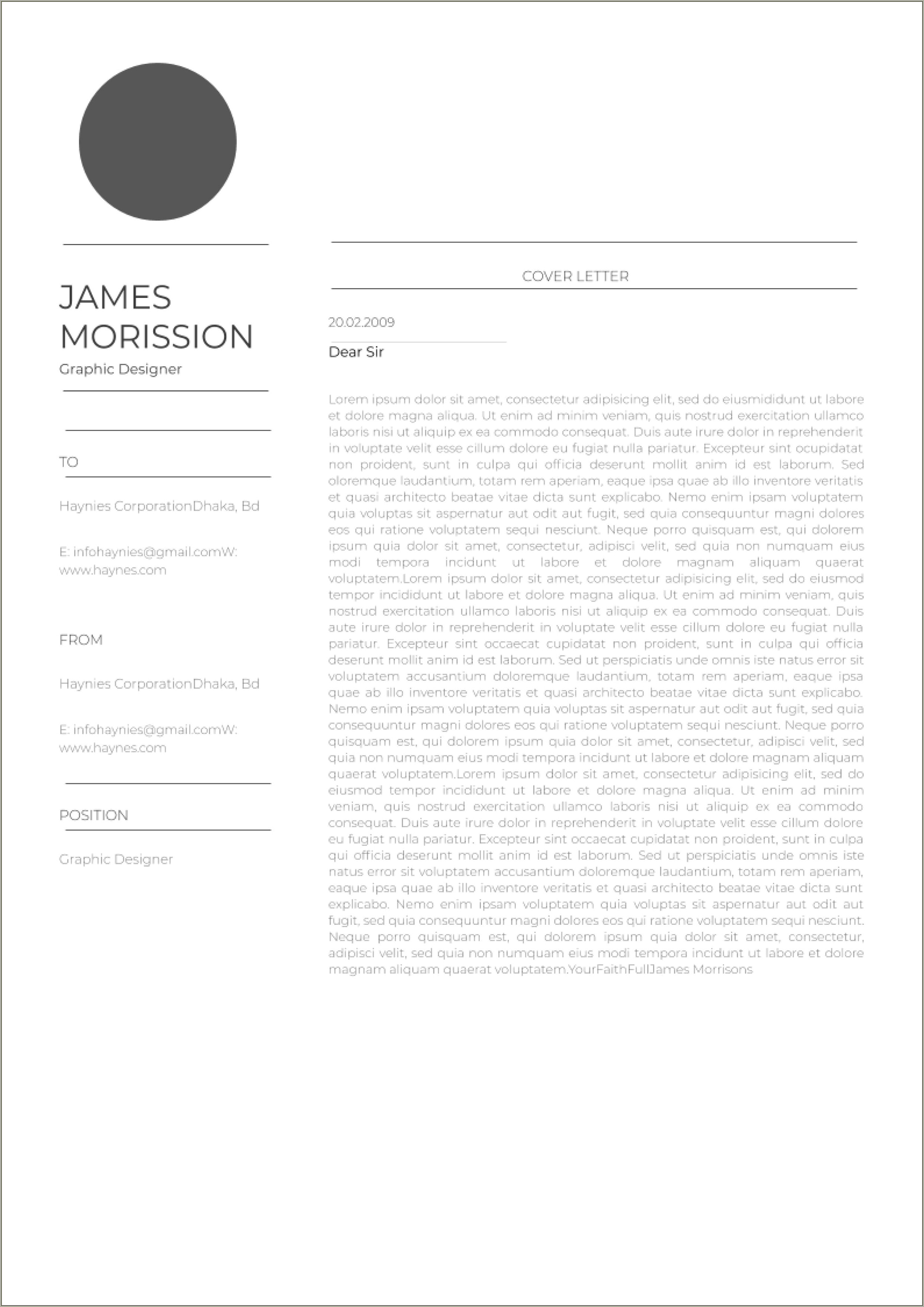 Free Google Drive Cover Letter Template