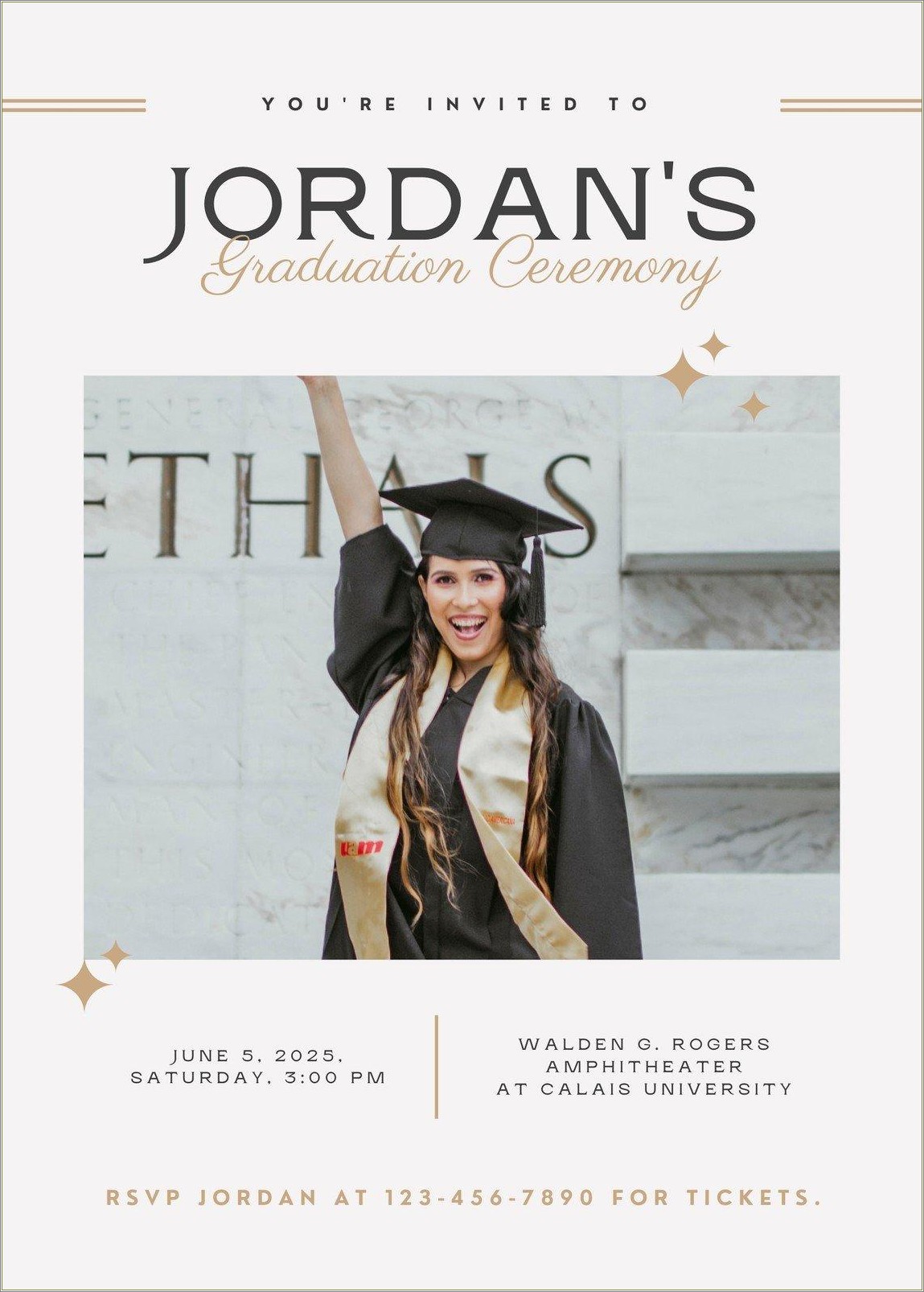 Free Graduation Template Front And Back
