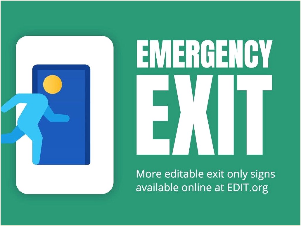 Free Graphic Design Templates Evacuation Plan