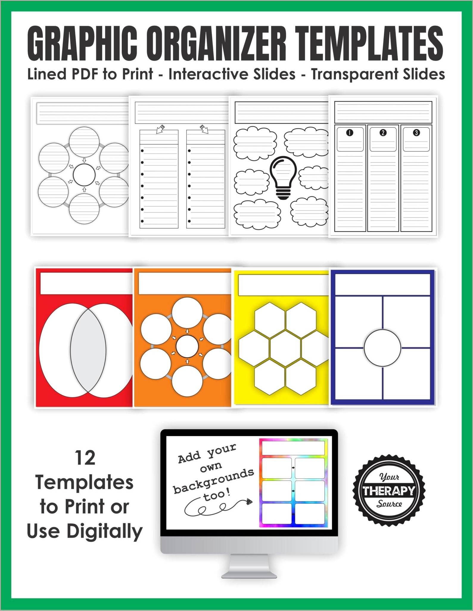 Free Graphic Organizer Template For Research