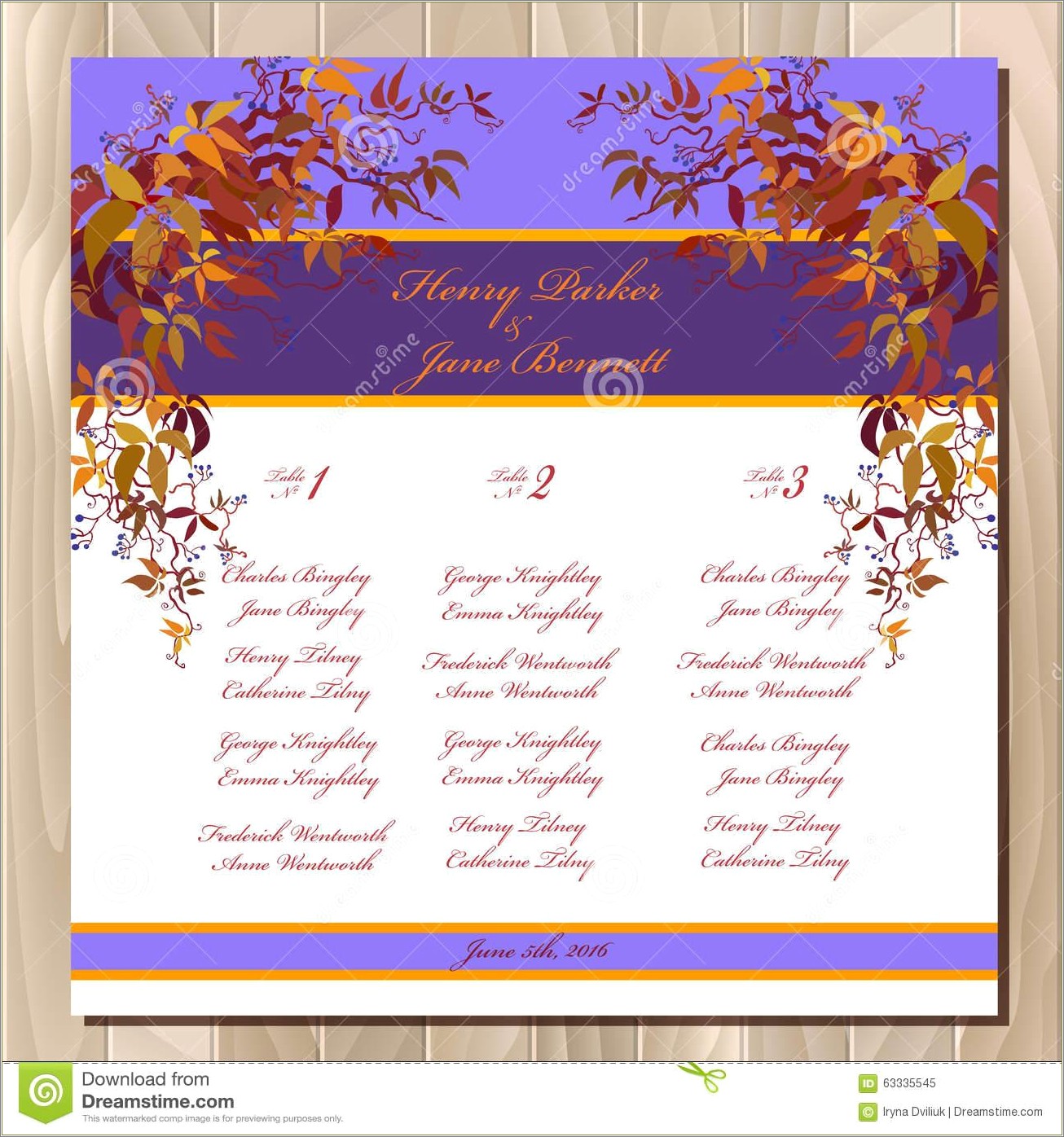 Free Guest List Template For Wedding