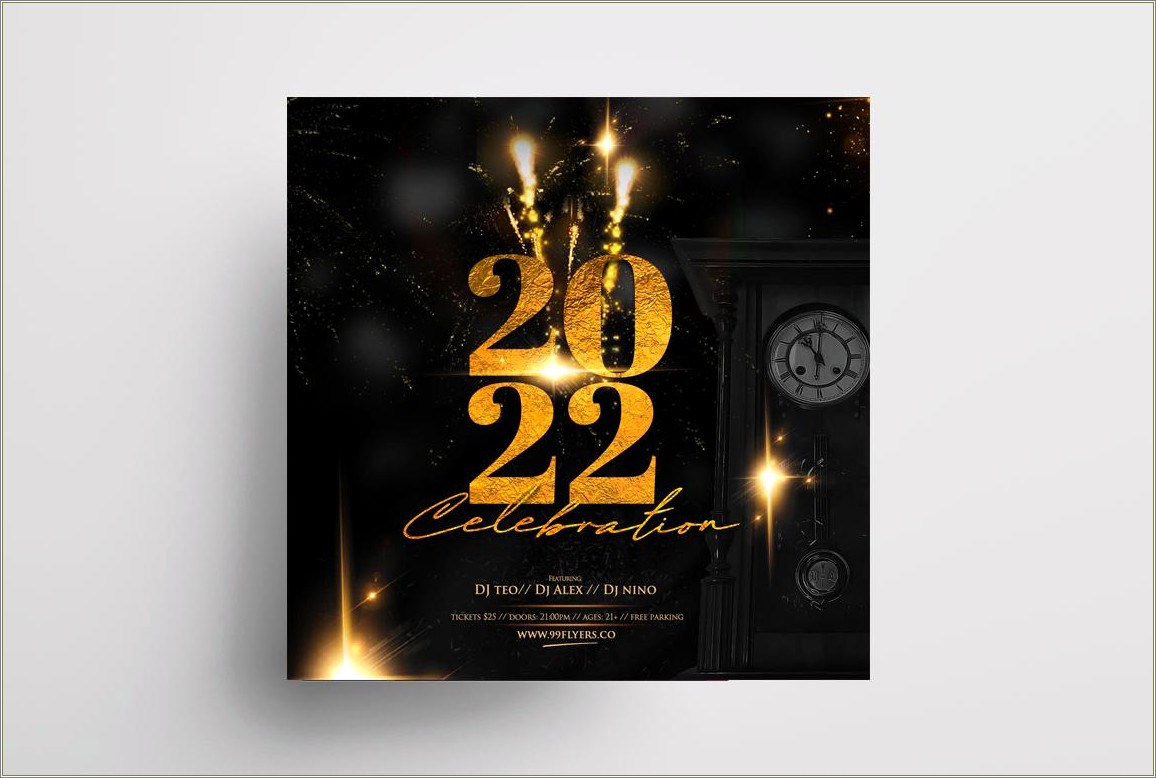 Free Happy New Year Flyer Templates