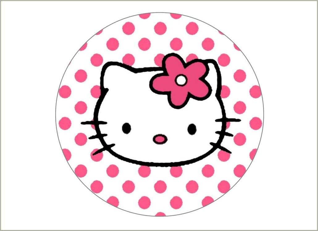 Free Hello Kitty Cupcake Wrapper Template