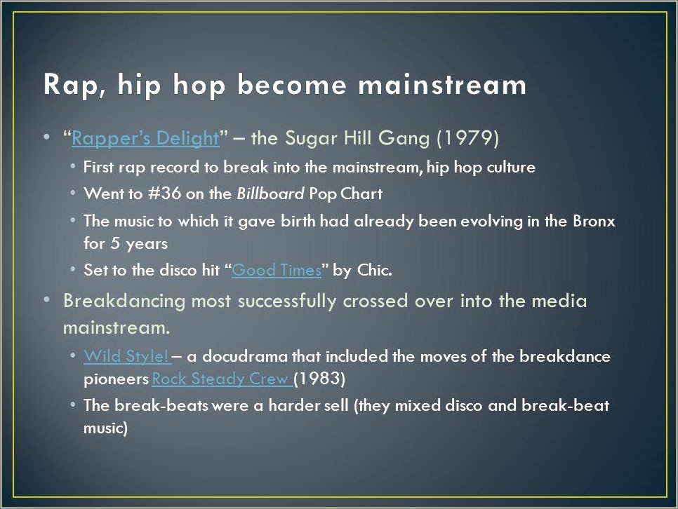 Free Hip Hop Culture Powerpoint Template
