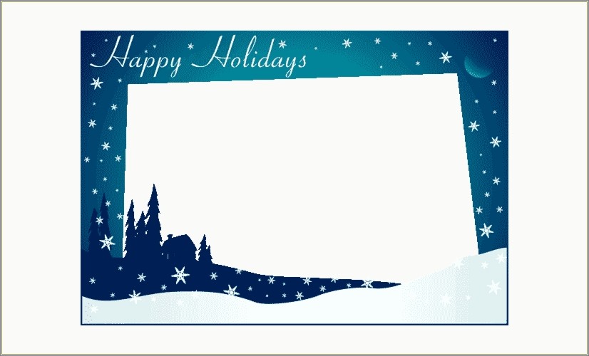 Free Holiday Card Templates For Photos