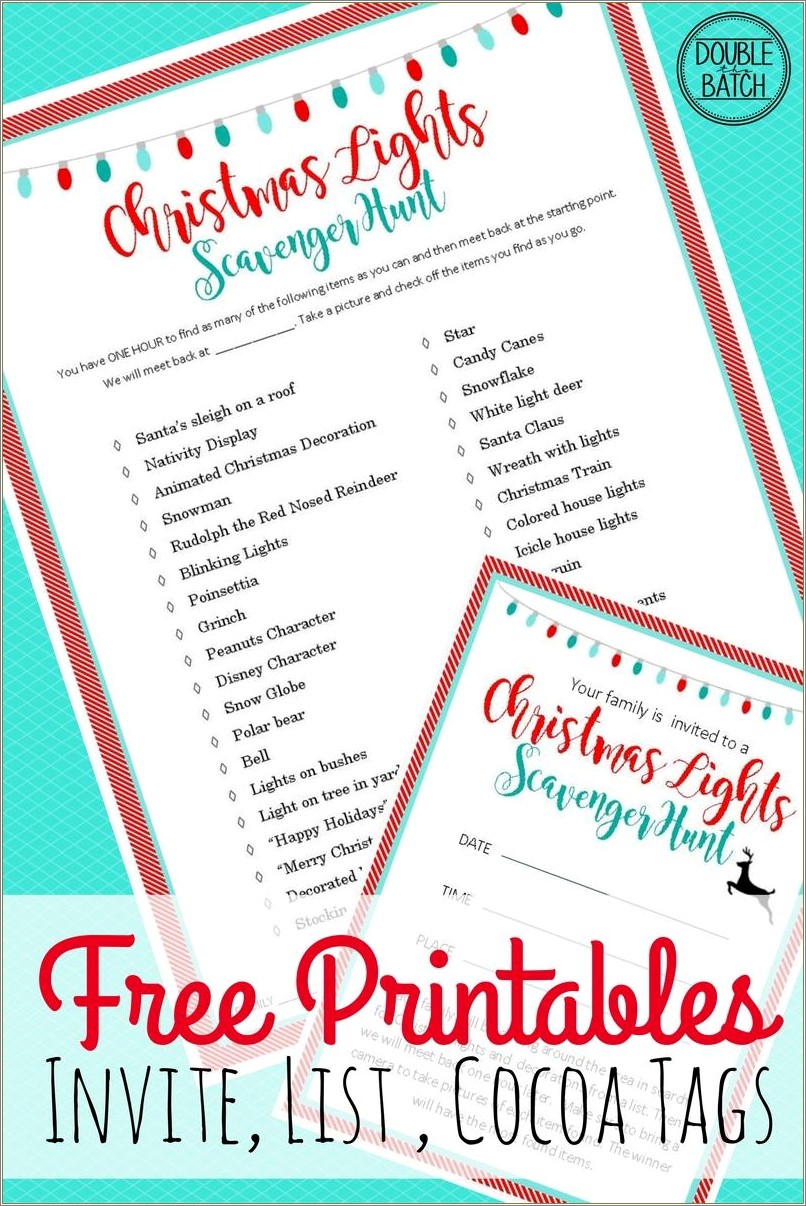 Free Holiday Decorating Party Invite Template