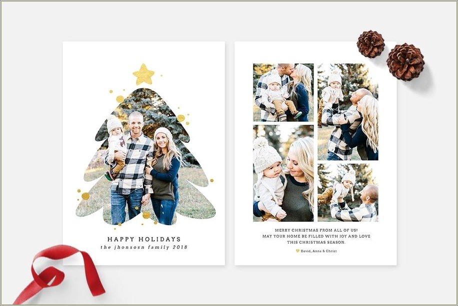Free Holiday Photo Card Templates Photoshop