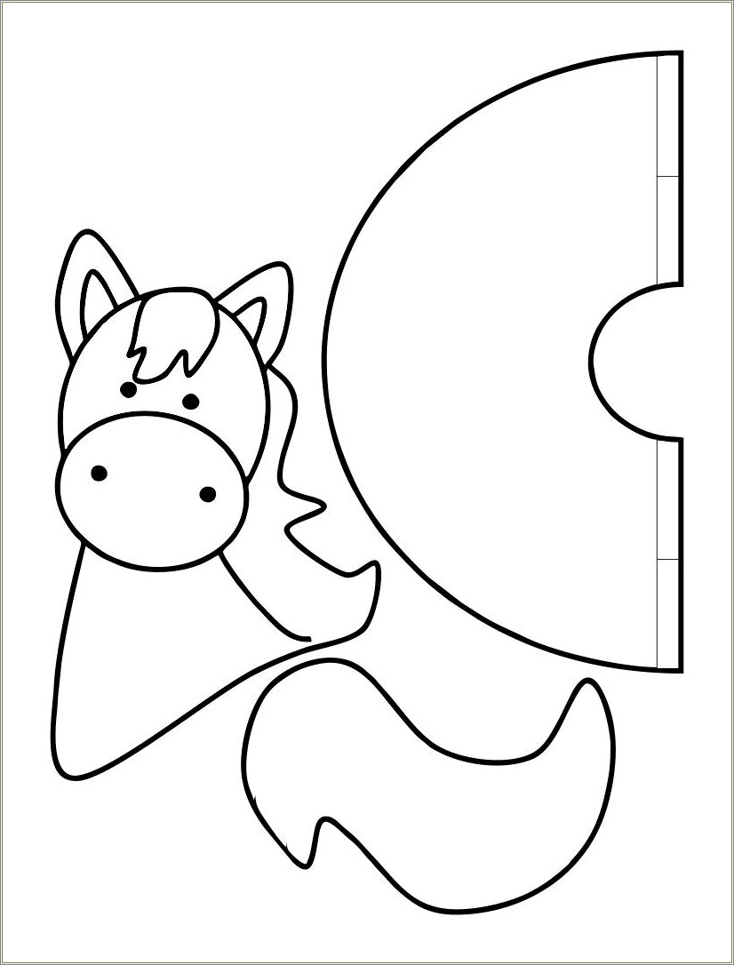 Free Horse Head Template For Crafts