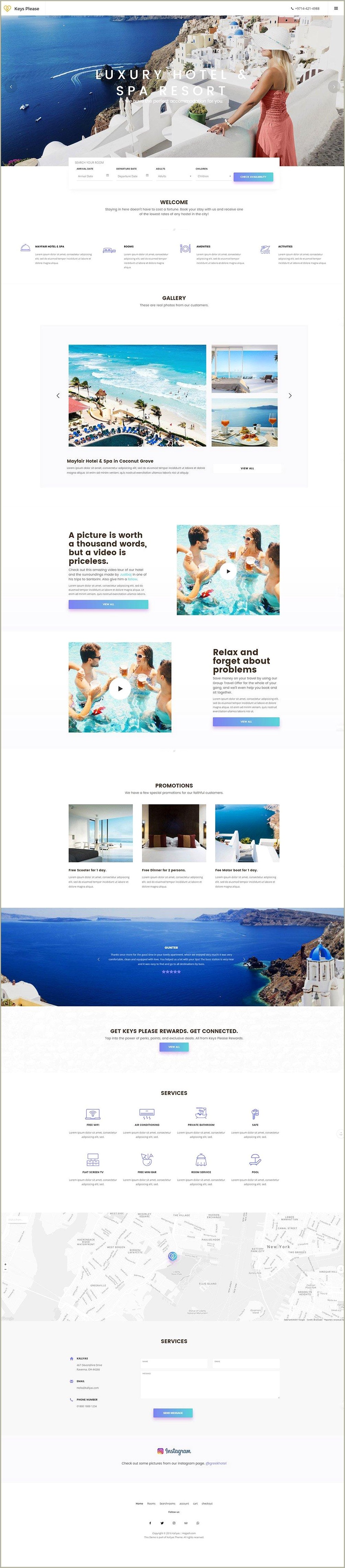 Free Hotel Psd Web Templates Download