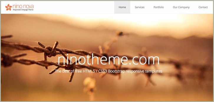 Free Html 5 One Page Template
