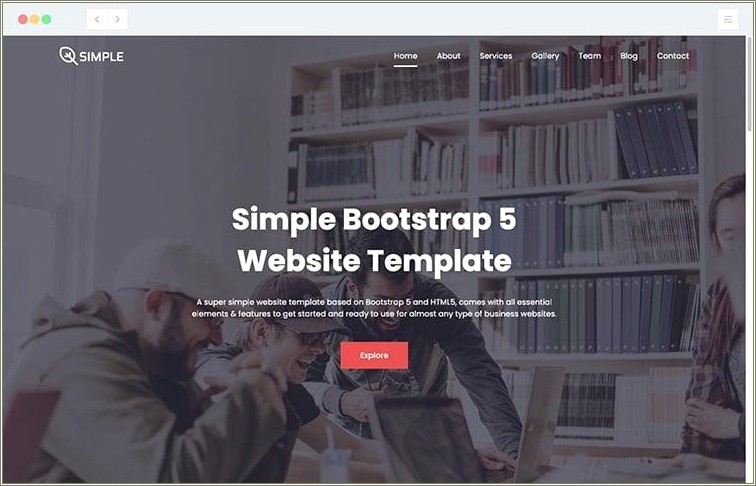 Free Html Bootstrap Photo Gallery Template
