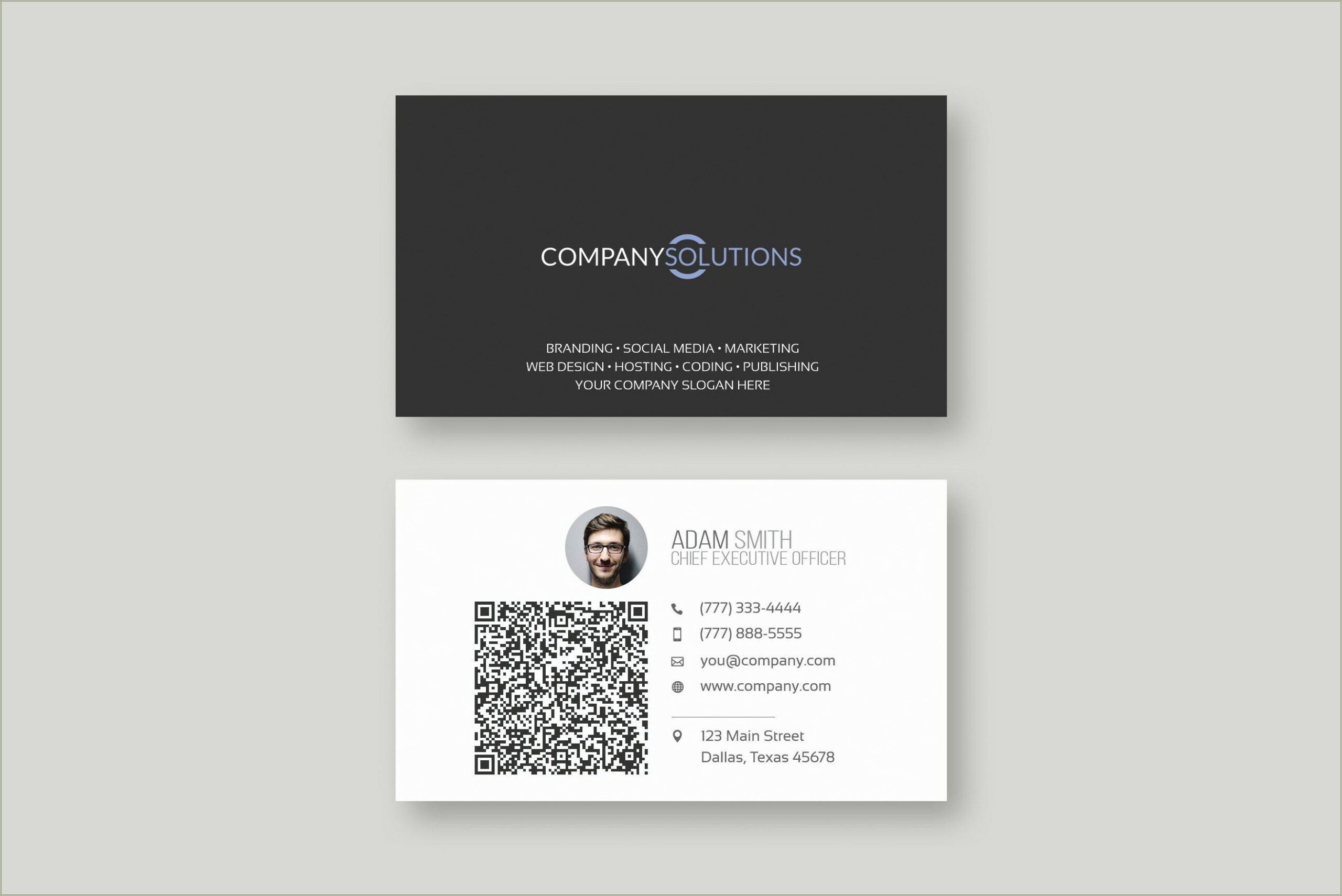 Free Html Css Business Card Template