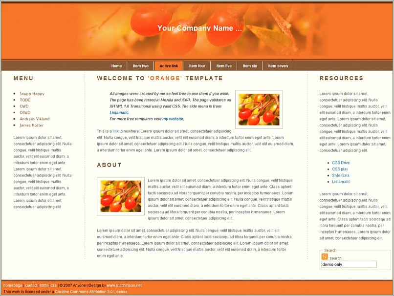 Free Html Css Templates For College