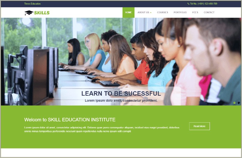 Free Html Responsive Templates For School