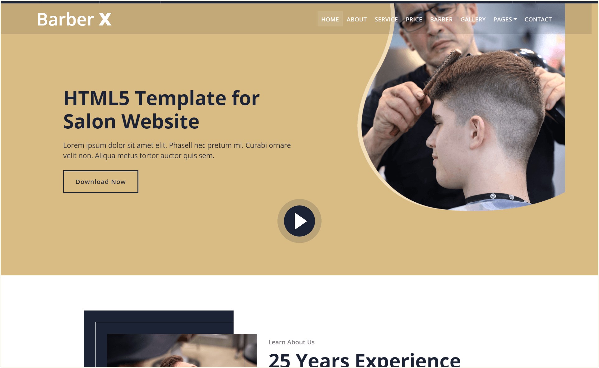 Free Html Template For Barber Shop