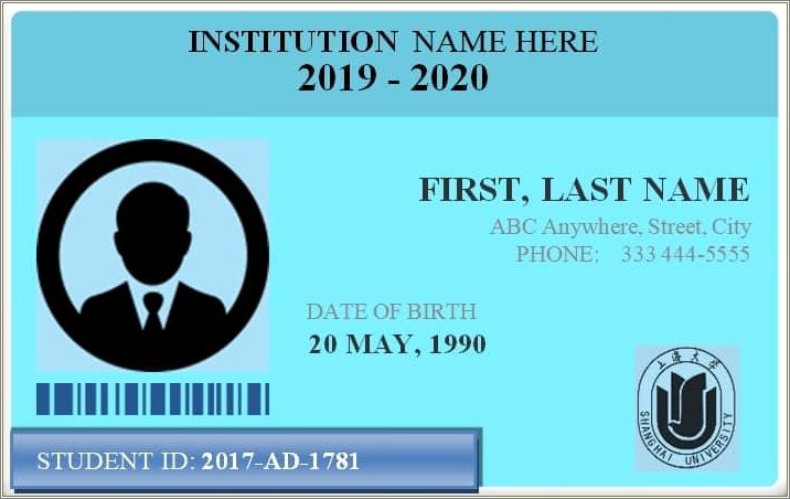 Free Id Template Printable For Word