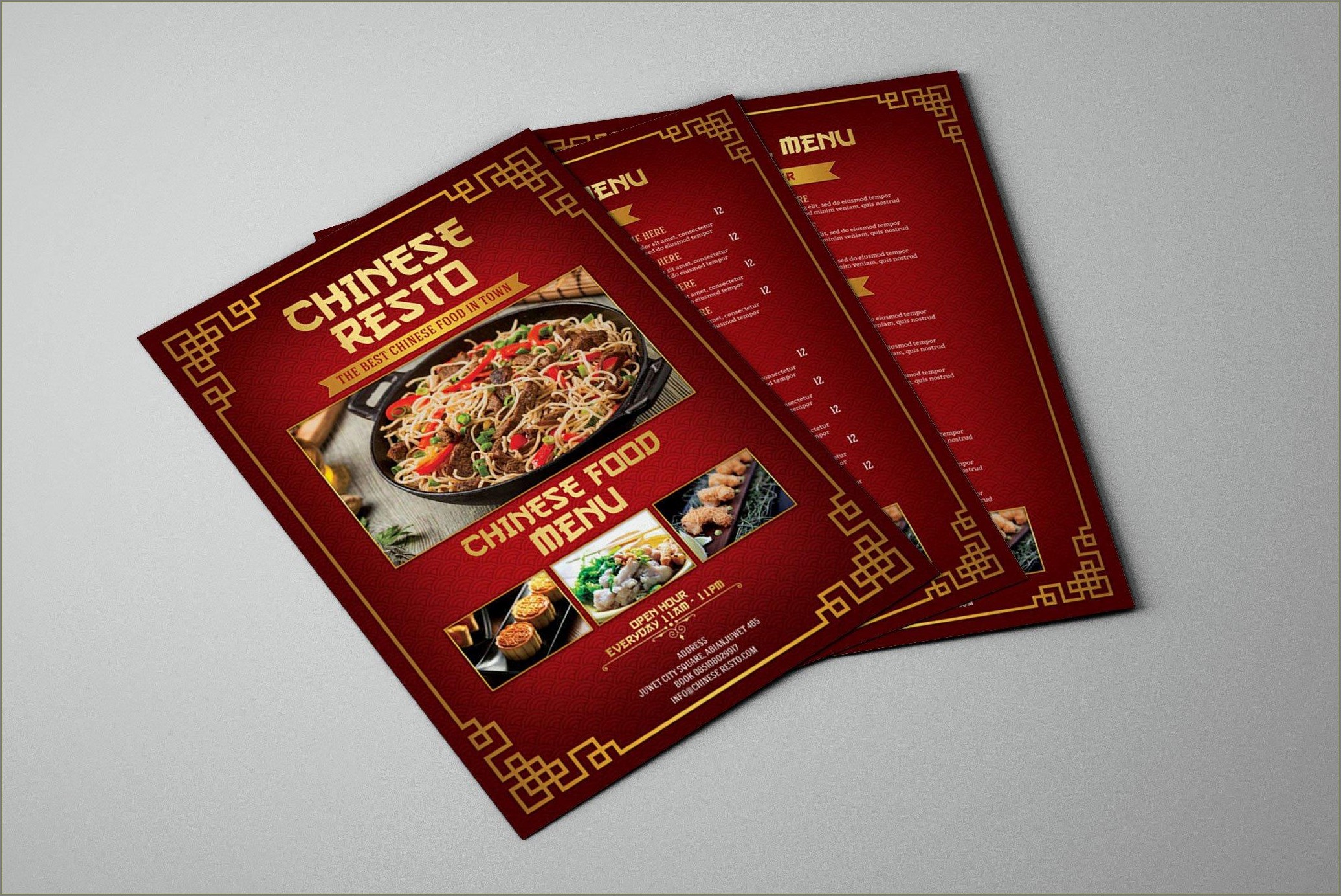 Free Illustrator 4x6 Restaurant Flyer Templates