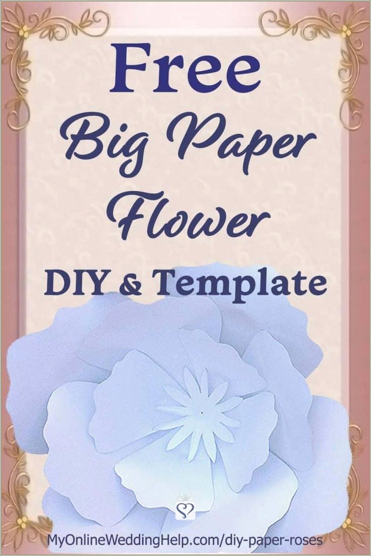 Free Large Printable Paper Flower Templates