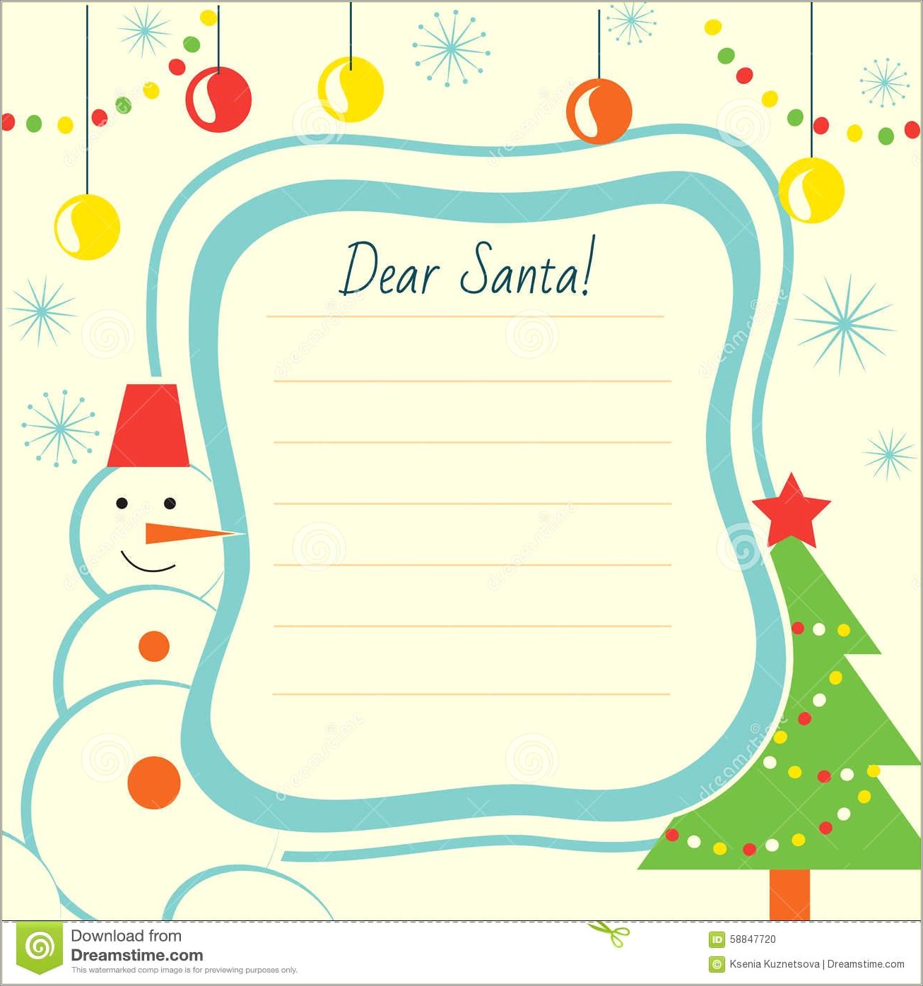 Free Letter Template From Santa Claus