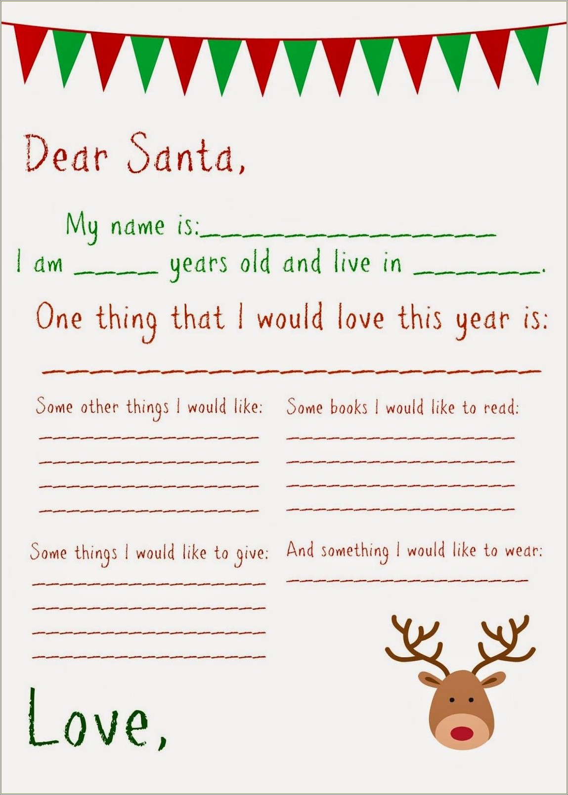 Free Letters From Santa 2017 Template
