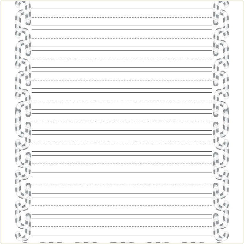 Free Lined Paper Template With Border