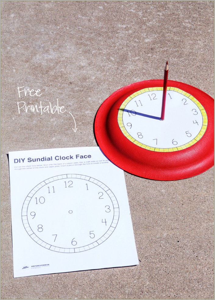 Free Make Your Own Clock Template