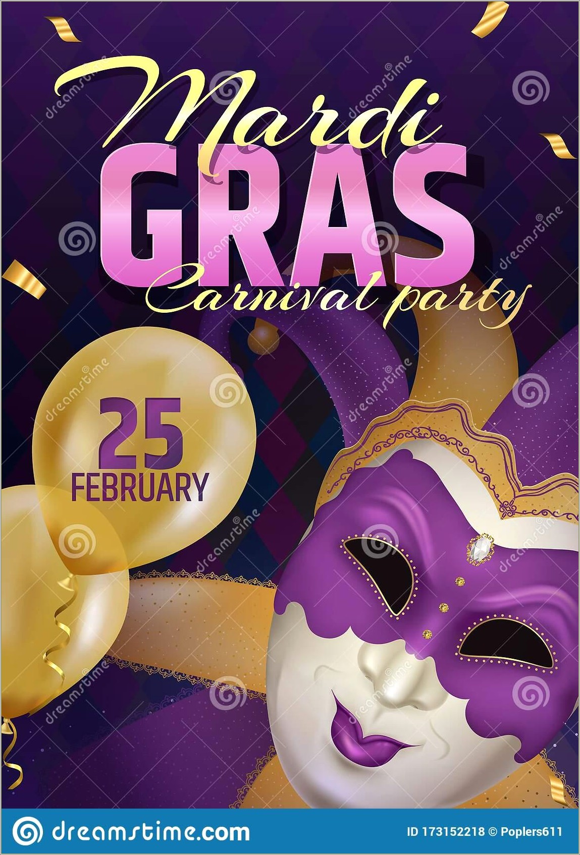 Free Mardi Gras Party Invitation Templates