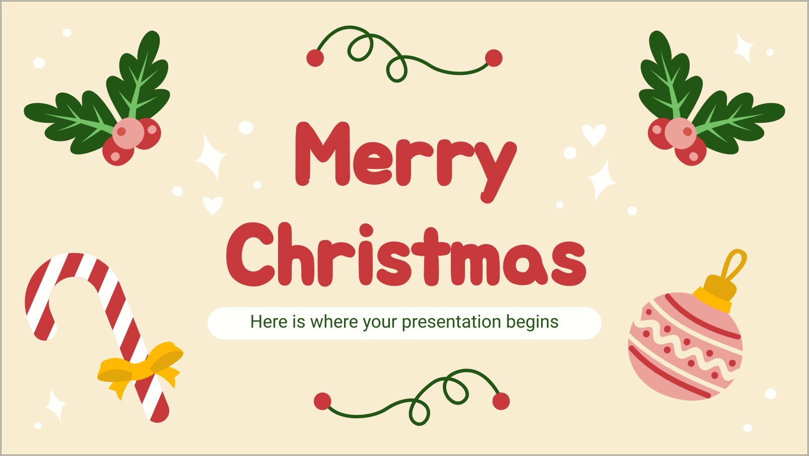 Free Merry Christmas Letter Background Template