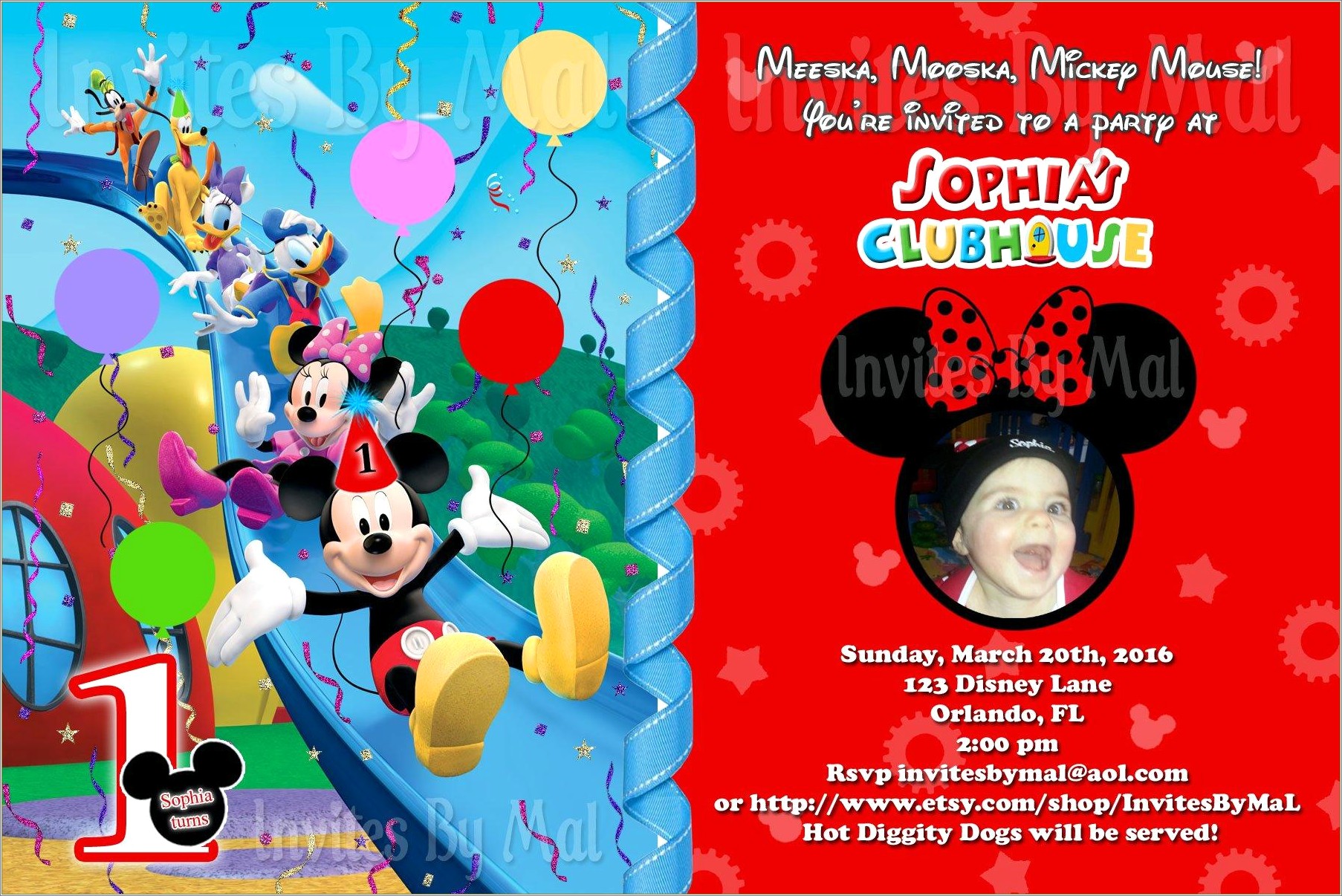 Free Mickey Mouse Ticket Invitation Template