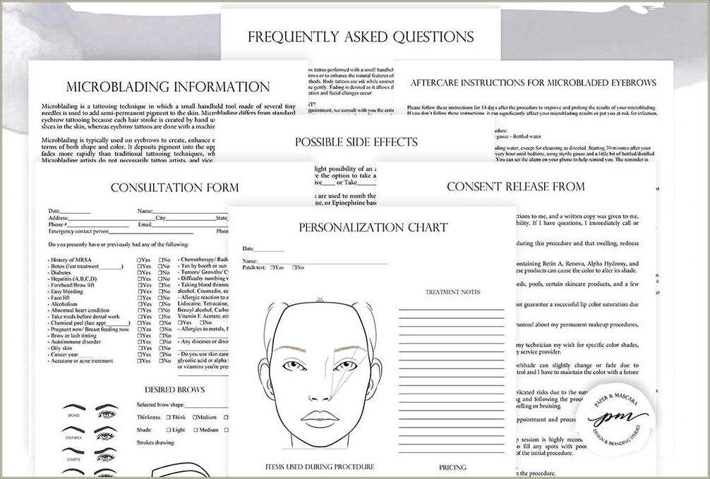 Free Microblading Electronic Consent Form Template