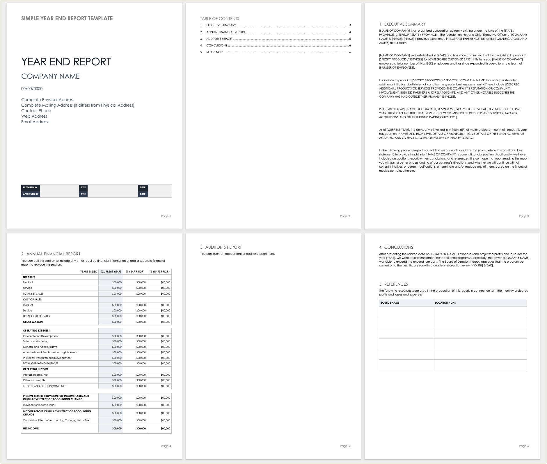 Free Microsoft Word Technical Report Template