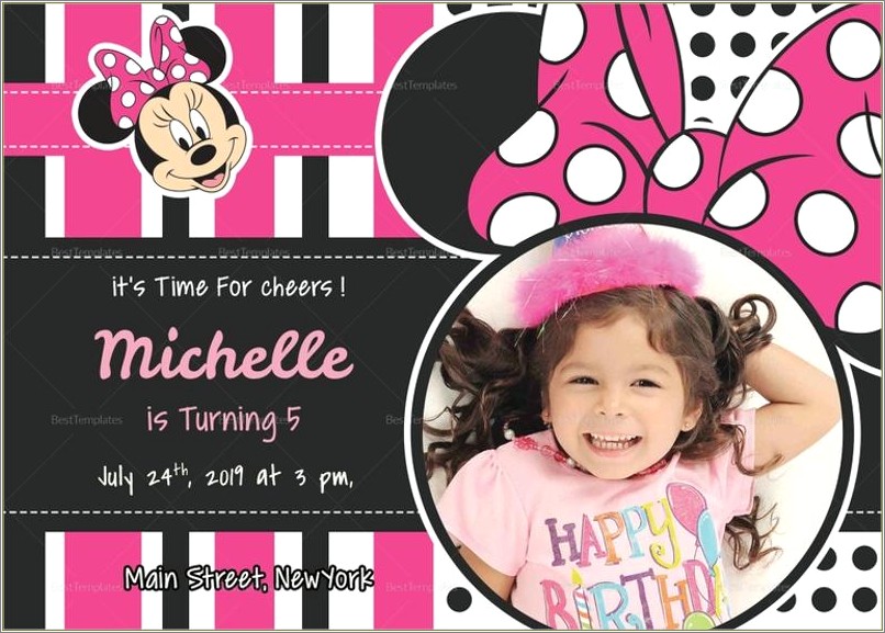 Free Minnie Mouse Birthday Banner Template
