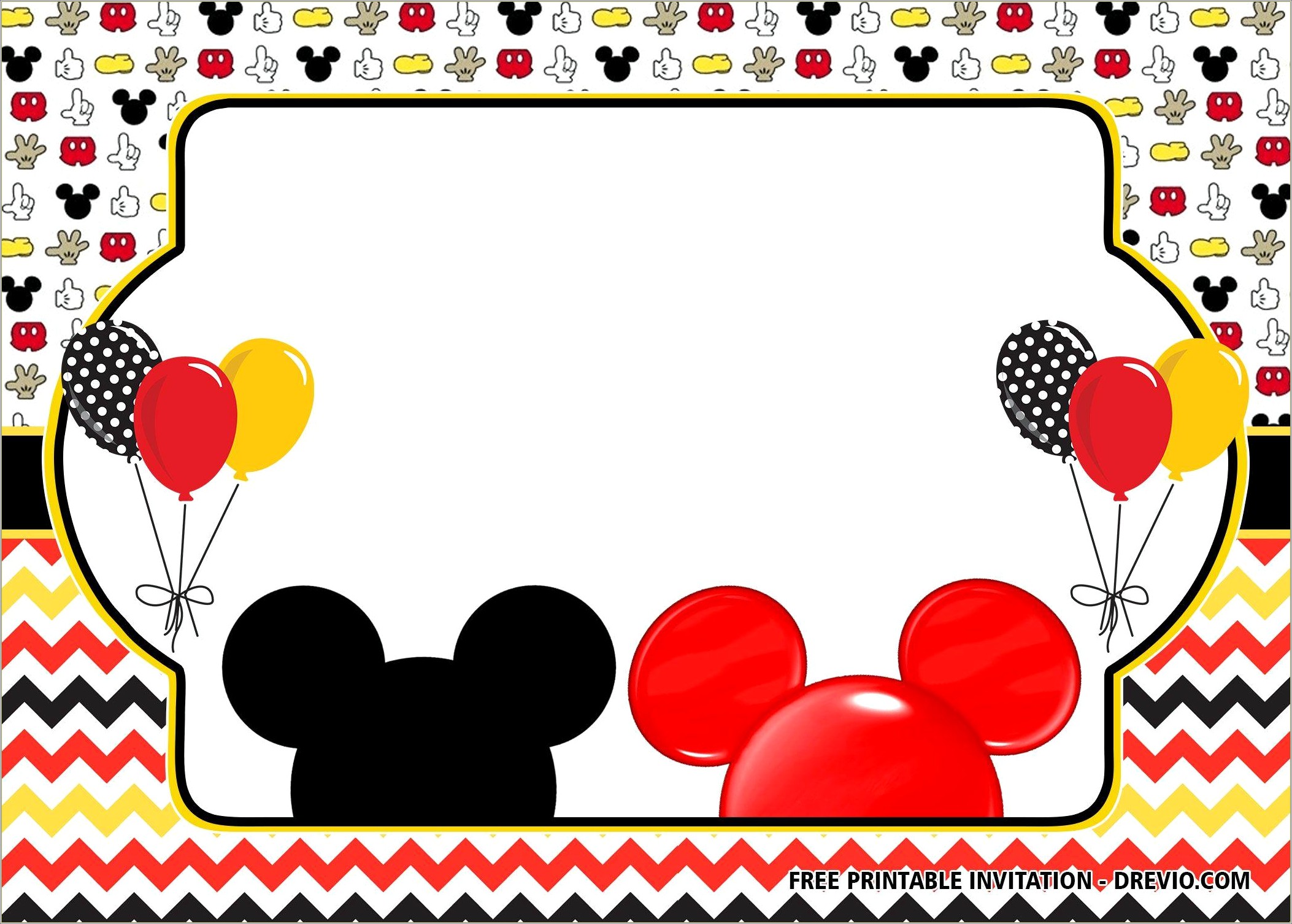 Free Minnie Mouse Sunflower Birthday Templates