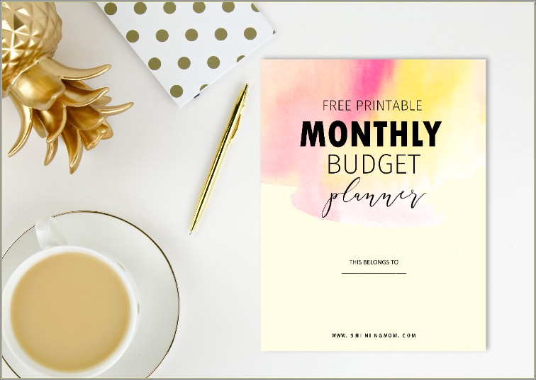 Free Monthly Budget Template Free Download