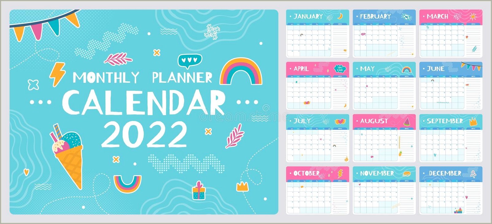 Free Monthly Calendar Template For Preschool