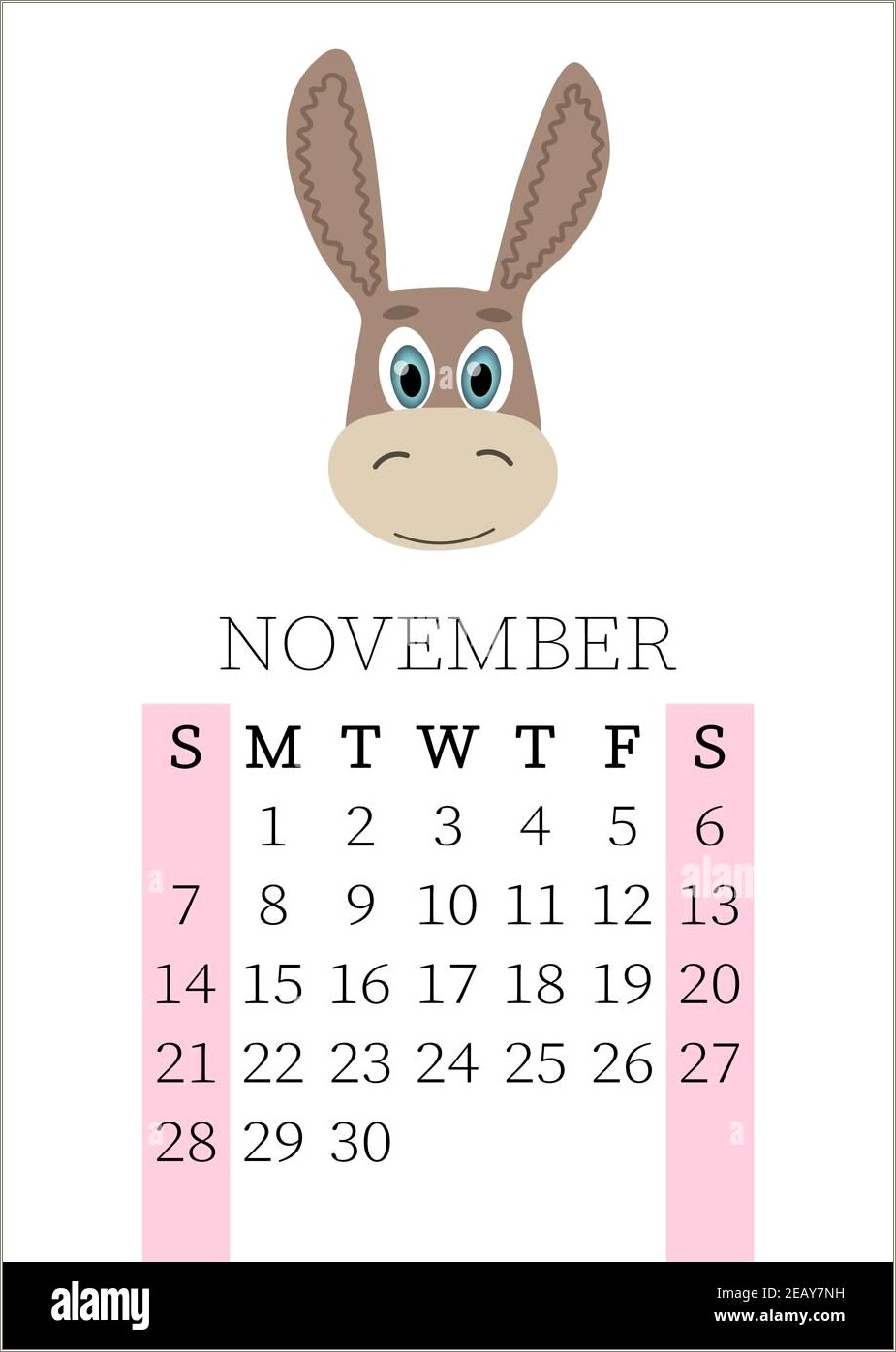 Free Monthly Calendar Template November 2018