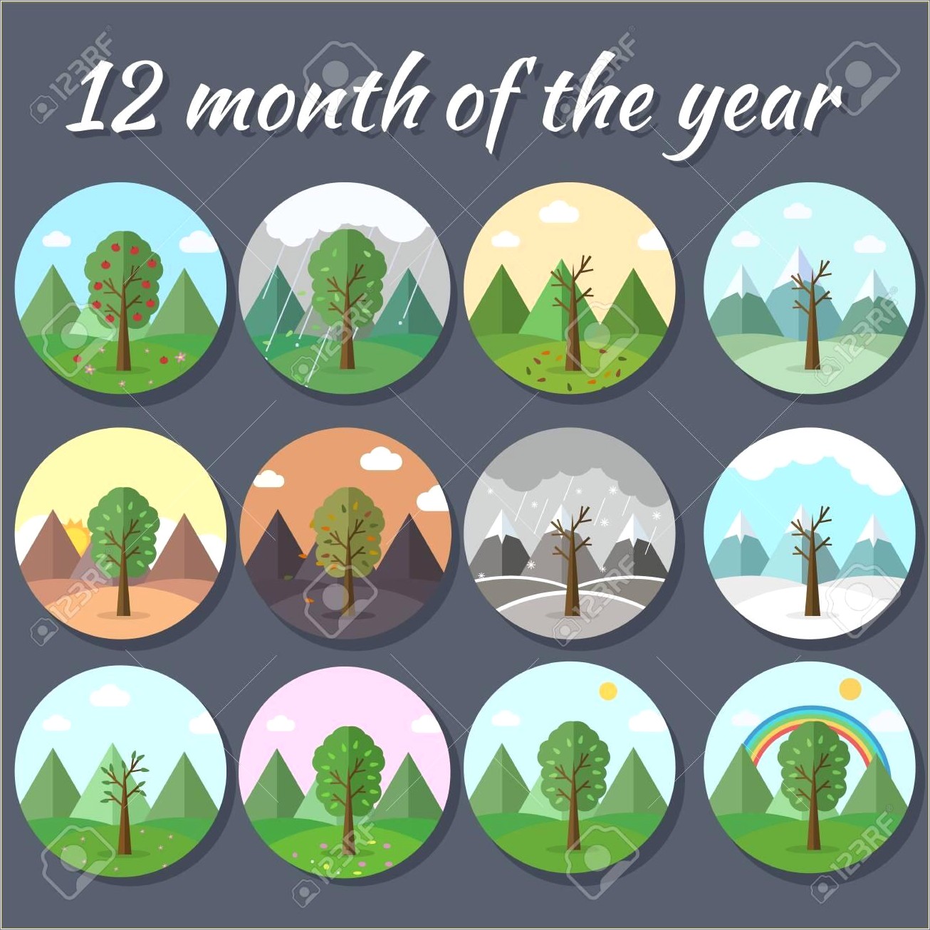 Free Months Of The Year Template