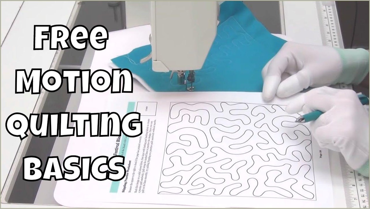 Free Motion Quilting Printable Templates Beginner