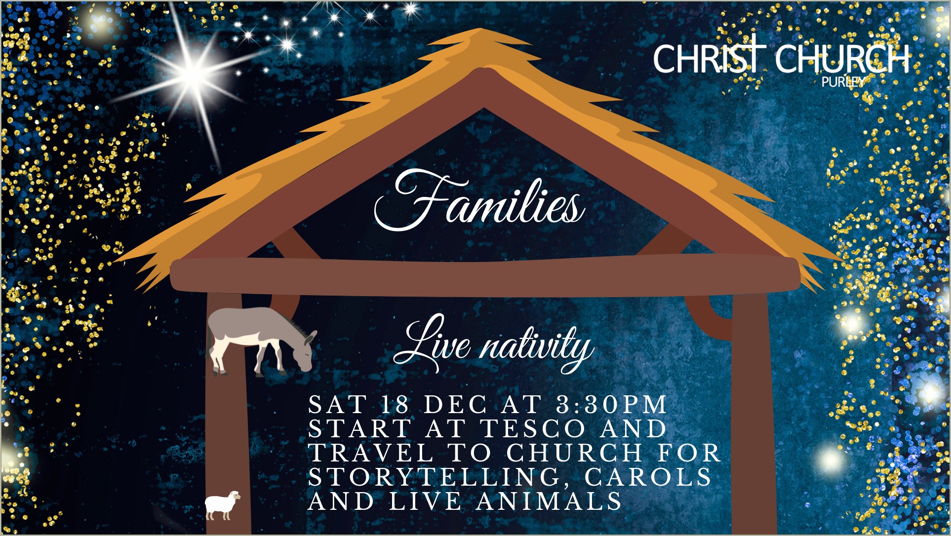 Free Nativity Christmas Caroling Flyer Template